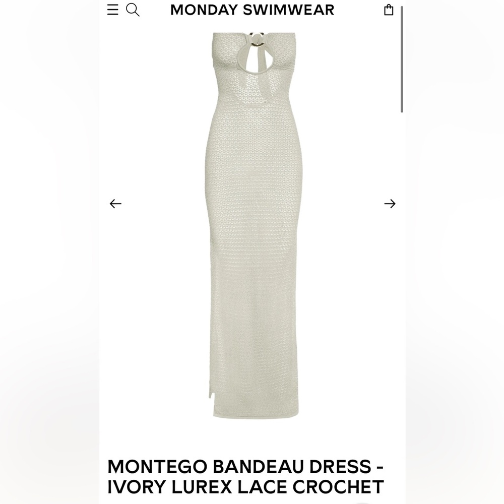 Monday swimwear Ivory Cover up